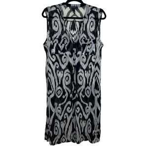 I.N.C. International Concepts Printed Sleeveless Shirt Dress